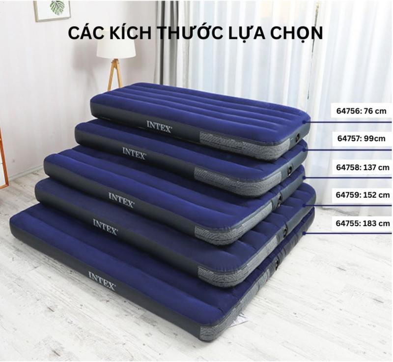 Đệm hơi INTEX công nghệ mới nhiều kích thước, bảo hành 1 năm