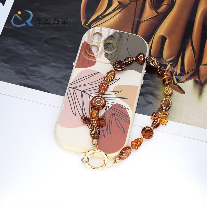 Product Introduction of High-Grade Cellphone Chain Chain Key Pendants Mobile Phone Pendant Key Chain Beads Beaded Phone Chain Pendant 3