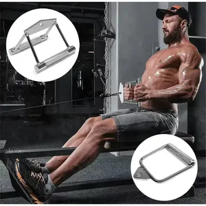 D/V-Handle Single/Handle Pegangan Gym Fitnes/Cable Attachement/Seated Row Handle/Dual Seated Row Handle Cable Attachement