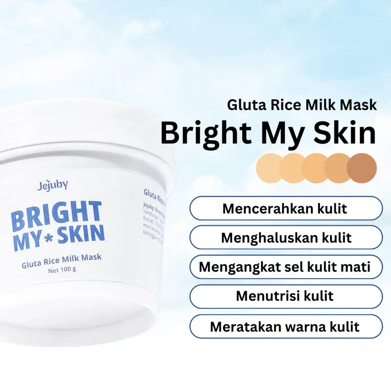 JEJUBY Gluta Rice Milk Mask 2in1 Body Bleaching & Sleeping Body Mask 1