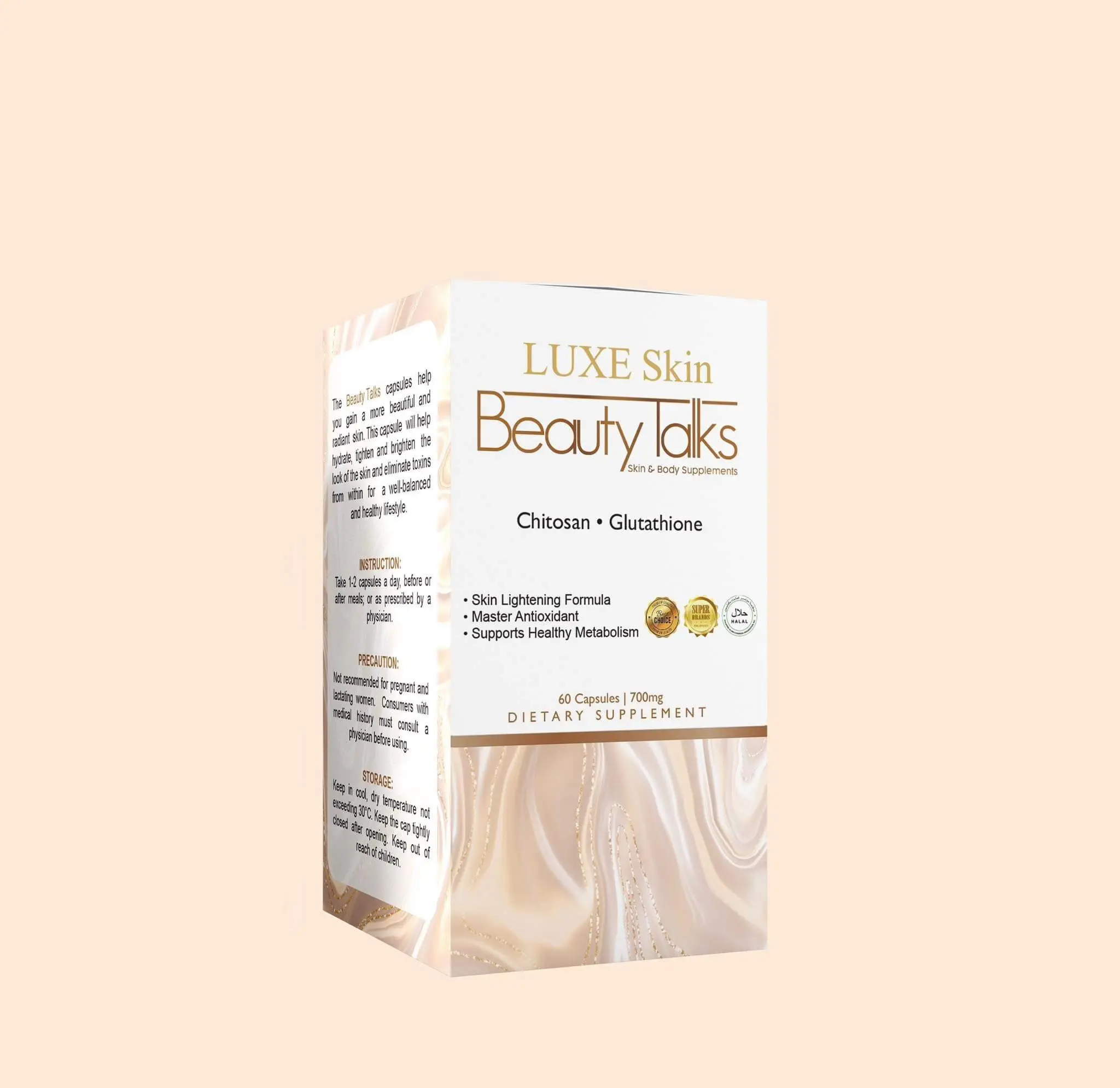 luxe skin glutathione Luxe Skin Beauty Talks Glutathione Capsules 700mg | 10 Pack & 60 Bottle