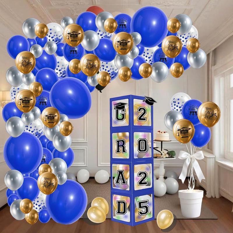 Set of 4 Graduation Decorations Boxes with