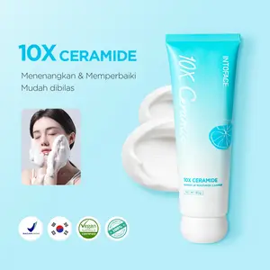 INTOFACE 10X Ceramide Barrier Up Moisturize Cleanser Sensitive Skin Amino Acid Hydrating Alcohol Free Facial Hyaluronic
