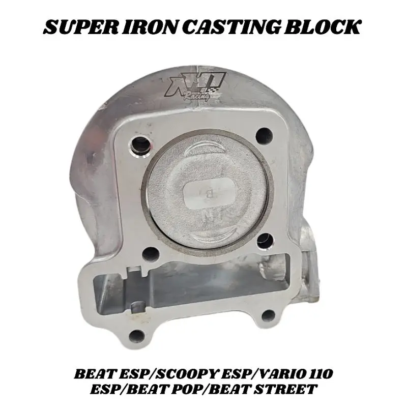 BLOK BLOCK SEHER BORE UP AH1 RACING BEAT SCOOPY VARIO 110 ESP BEAT POP BEAT STREET KODE K44 53.5 MM - CYLINDER BLOK BLOCK BORE UP 53 MM BEAT ESP SCOOPY ESP VARIO 110 ESP AH1 RACING KODE K44 3