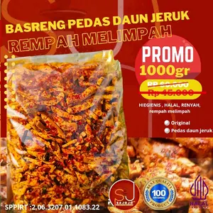 1kg basreng Sultan pedas daun jeruk  Cemilan Snack Food Camilan