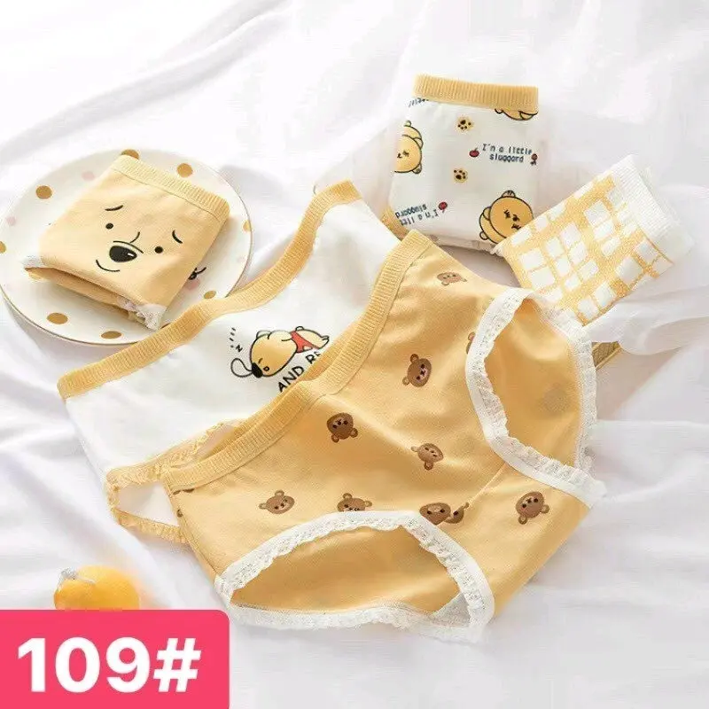 Lố 10 Quần Lót Cotton Mềm Hoạ Tiết CuTe Nữ Women 5