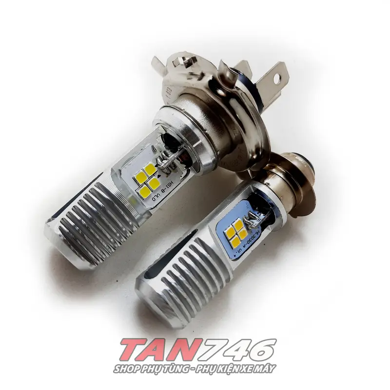 Bóng đèn trước LED H4 3 chân, H6 2 chân, lắp cho Wave, Dr, Rs, Rsx, Ws, Ws110, Fu, Sirius, Novuo, và nhiều dòng xe khác. 6