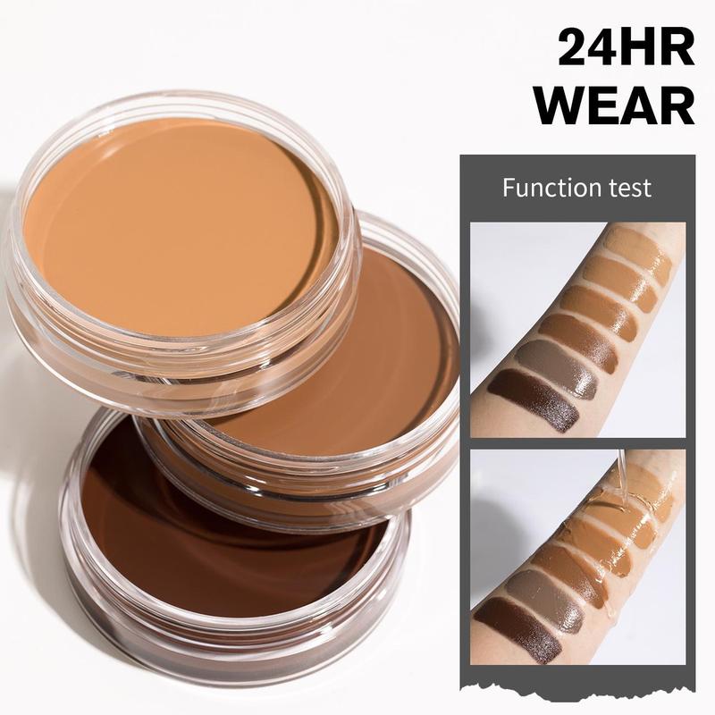 Long Lasting Bronzer Cream, 1 Box Facial Compact Bronzing Cream, Easy to Apply with Buildable Coverage, Contouring Cream for All Skin Tones, Valentine's Day Gift 8