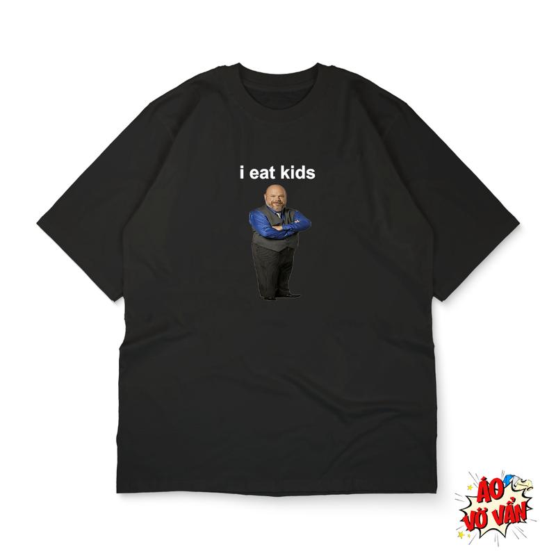 Áo thun local brand I eat kids | Áo Vớ Vẩn | Áo oversize meme funny - cotton 100% nam nữ unisex