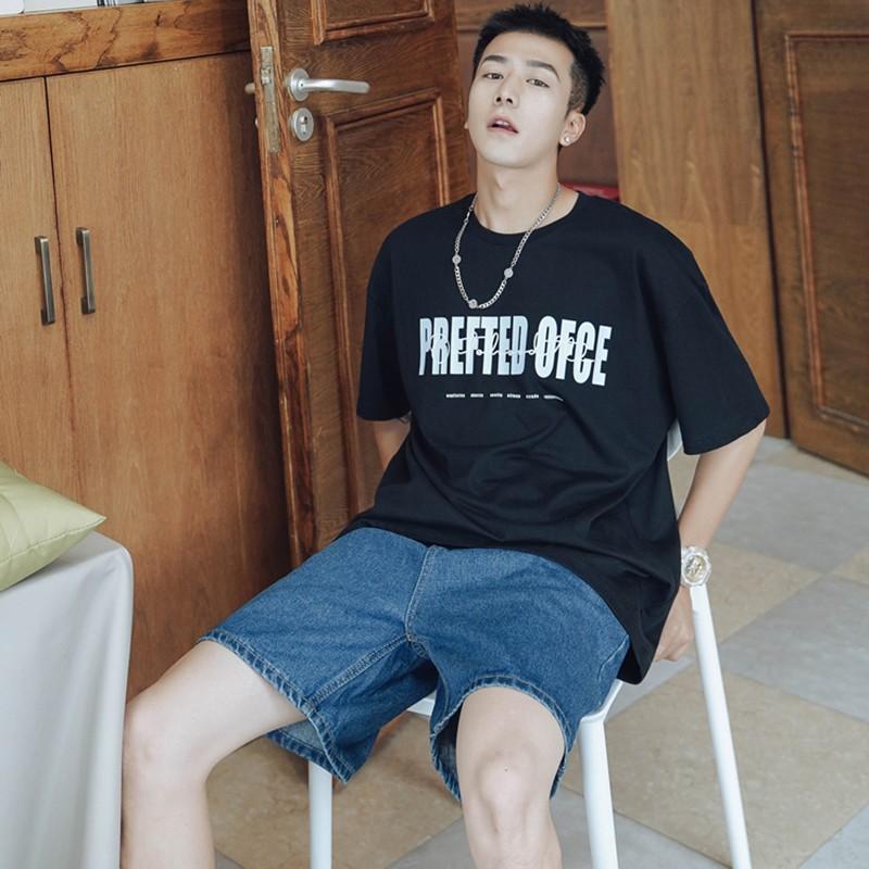 Áo thun unisex tay lỡ nam nữ phông form rộng teen cổ tròn oversize cotton giá rẻ basic đenl PREFTED 7