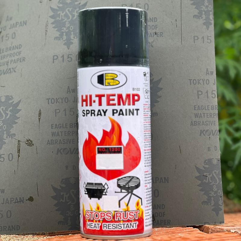  sơn chịu nhiệt bony đen nhám 1200f 