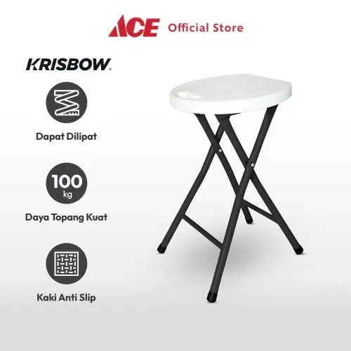 Krisbow Bangku Lipat - Putih