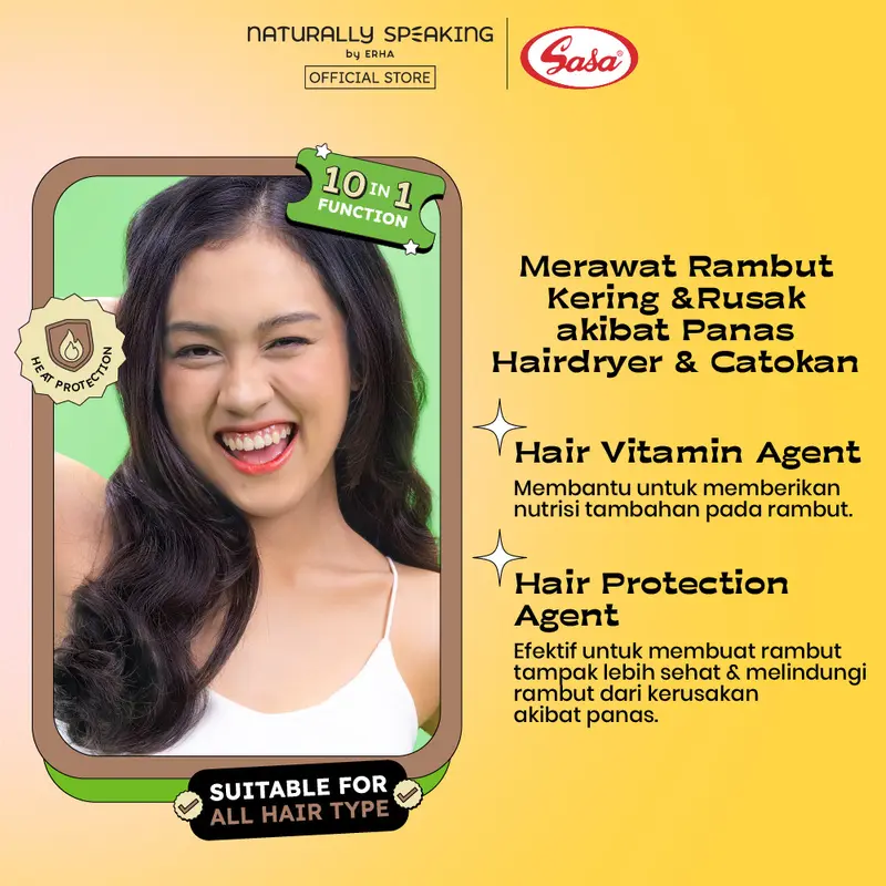 Naturally Speaking x SASA Santan Kelapa Hair Serum 50ML 1