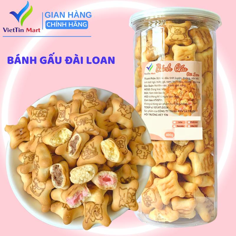 Bánh Gấu Đài Loan Nhiều Vị 400g VietTin Mart
