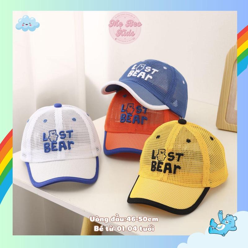 Mũ lưỡi trai cho bé nón kết bé trai bé gái phong cách thời trang cực kì đáng yêu nhiều màu (08-24 tháng) Hat Kem