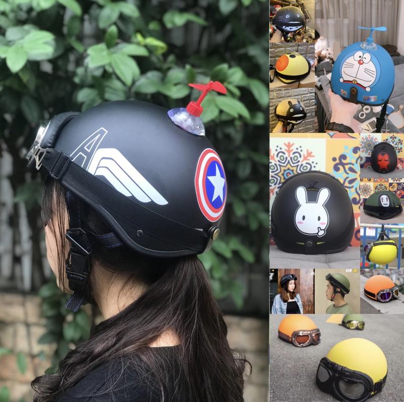  MŨ BẢO HIỂM NHIỀU HÌNH CHỌN LƯA KÈM KÍNH UV VÀ KÍNH PHI HÀNH GIA 