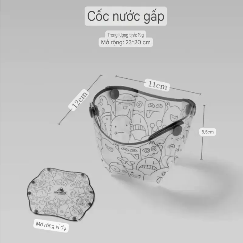 Bát Đĩa Gấp Gọn Cắm Trại Dã Ngoại Ngoài Trời 1