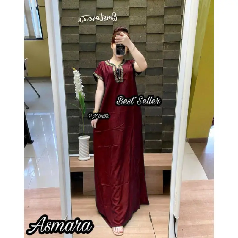 Daster Arab asmara ll daster Arab zemma arabian ll kain cringkle airflow tebal busui ll allsize jumbo fit ld 120