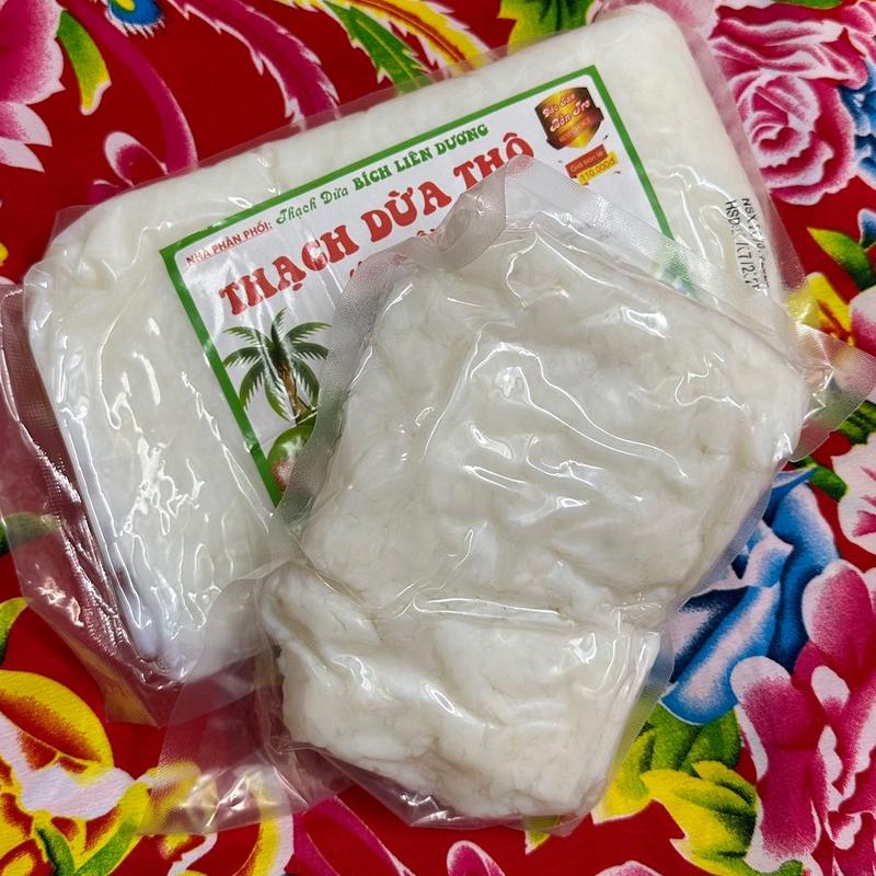 Thạch dừa thô 1kg- Tặng kèm hương vải và công thức (nấu được 70-80 chai 330 thành phẩm)