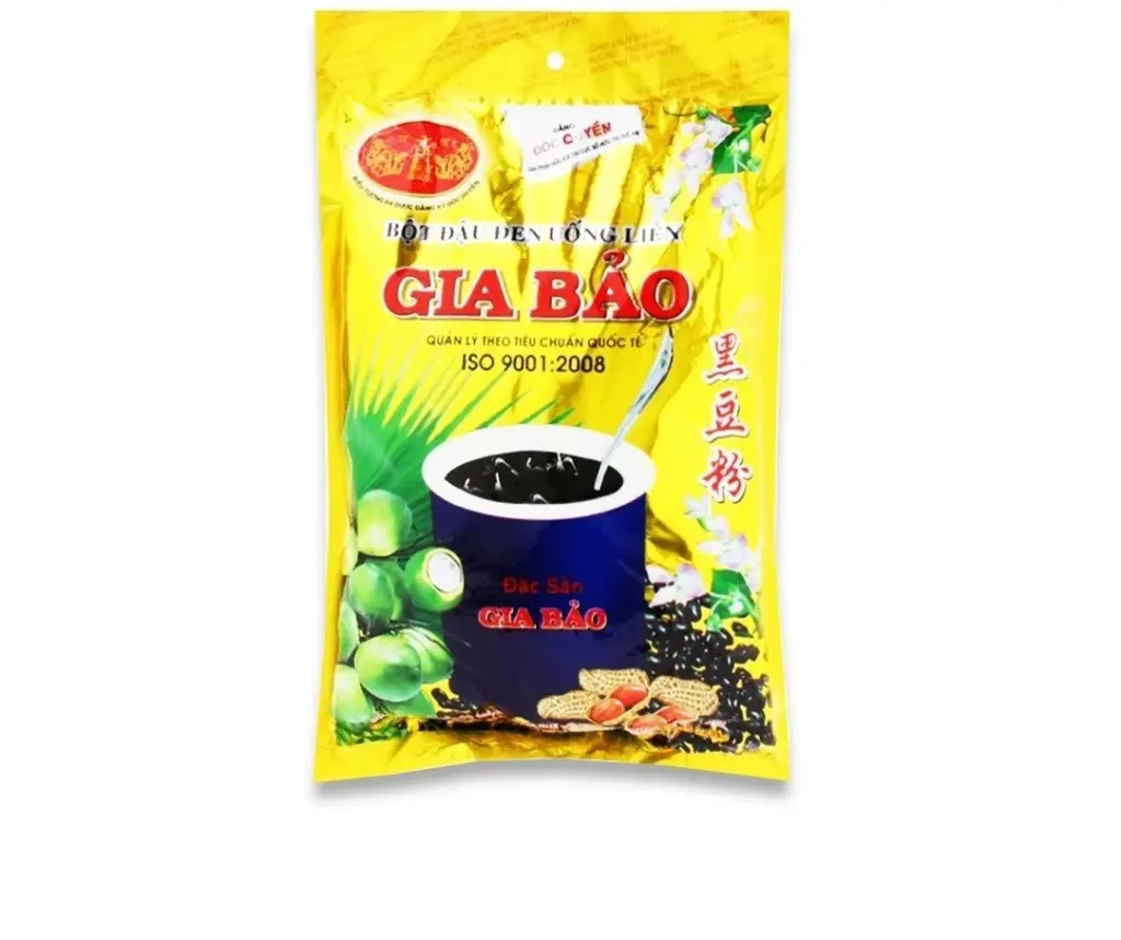Bột đậu đen Gia Bảo vị thơm ngon thanh mát (Bịch 10 gói x 50g)