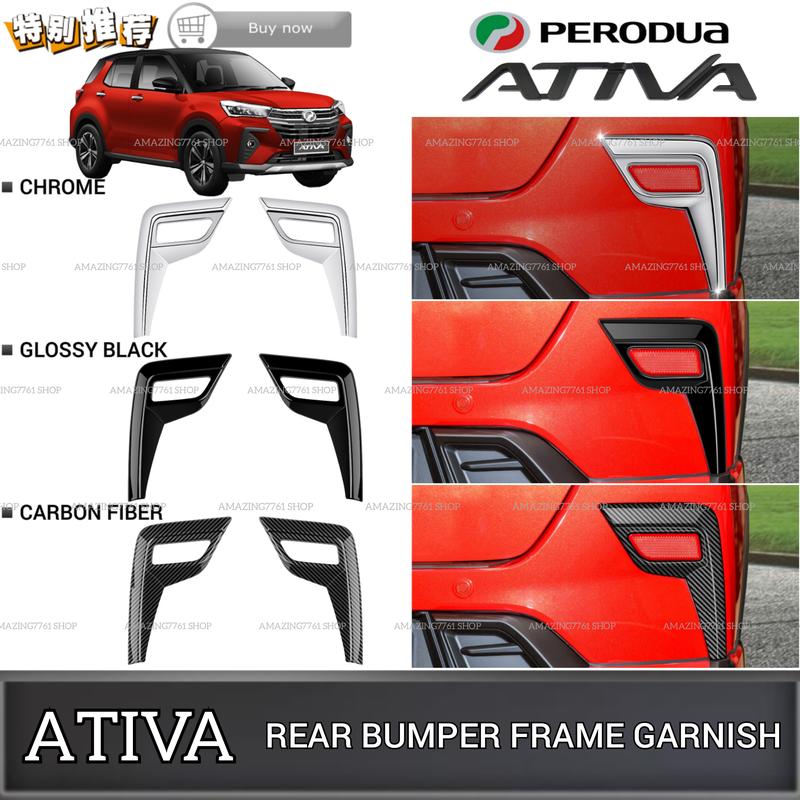AMAZING PERODUA ATIVA CAR REAR BUMPER FRAME COVER GARNISH REAR - TikTok ...
