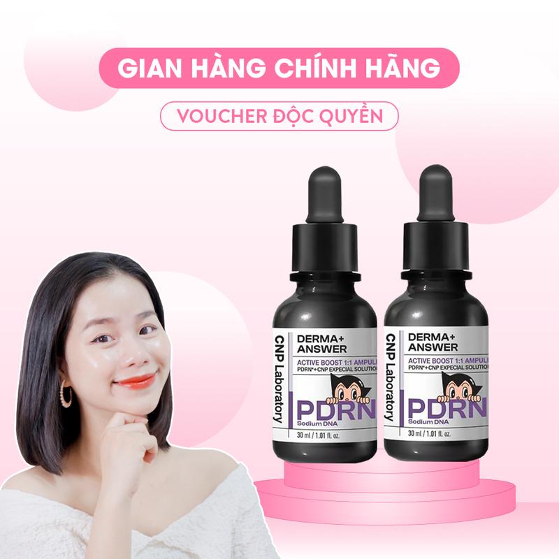 [MUA 1 TẶNG 1] Tinh Chất PDRN CNP Laboratory Derma+ Answer Active Boost 1:1 Ampule
