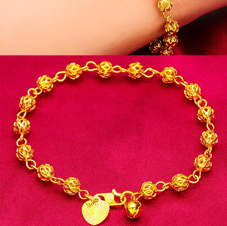 Product Introduction of Shajin Ladies Fashion Hollow Bracelet Women's Bead Hollow Hollow Bracelet Exquisite Bracelet 2