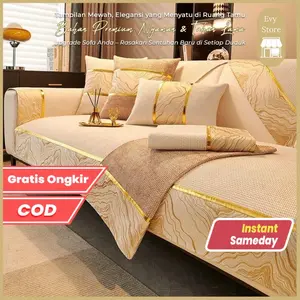 Evy Store Alas Selimut Sofa Chenille Furniture Cover Sofa / Cover Sofa 2 3 4 Seater Universal