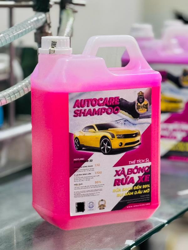 Can Xà bông siêu bọt tuyết Sprayking 5 lít-Có chạm bóng xe-tỉ lệ pha 1:200 -Xà Bông Rửa xe có chạm Sprayking 5 lít nước ure