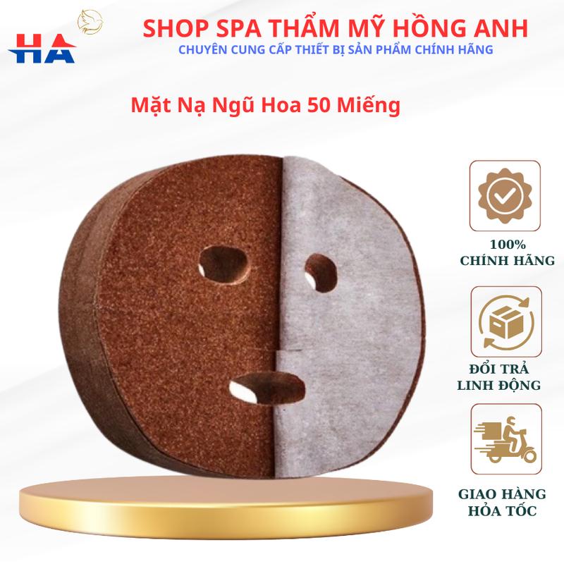 Mặt Nạ Ngũ Hoa 50 Miếng Mặt Nạ - Hạt Mầm Rong Biển Đắp Trắng Da Dùng Cá Nhân Spa Thẩm Mỹ Viện.