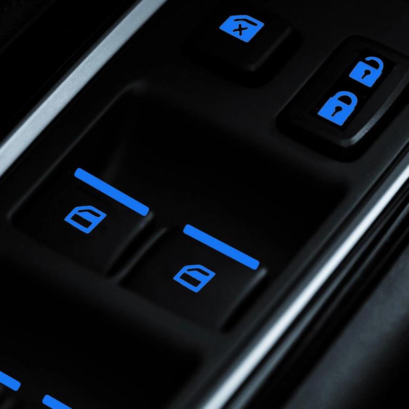 Product Introduction of Luminous Window Button Sticker Fluorescent Windows Lifter Door Switch Stickers Night Safety Decal Car Interior Decals Auto Part 6