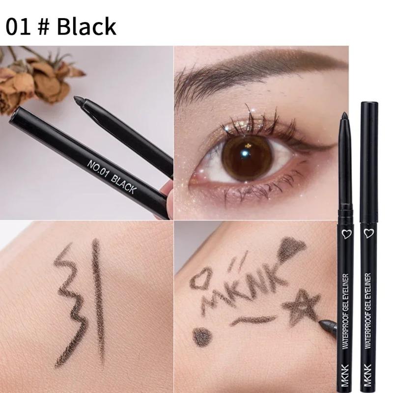 Product Introduction of Waterproof Eyeliner Pen White Black Brown Long Lasting Quick-drying Pencil Not Blooming Liquid Eyeliner Gel Eyes Makeup Cosmetic 6