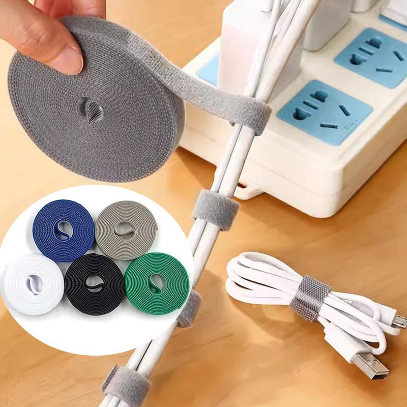 Cuộn Dây Buộc Cố Định Cáp Sạc Dây Điện Chống Rối Đa Năng Tiện Dụng Dài 1.5m
