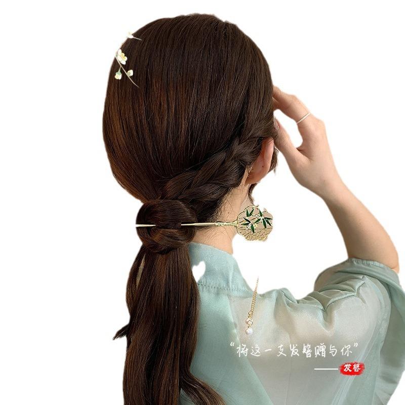 Kẹp Tóc Tua Rua Hoa, Phong Cách Cổ Xưa, Cao Cấp Cho Nữ, Hanfu, Dễ Phối Đồ, Móc Cài Tóc, Thích Hợp Cho Sườn Xám Tóc Updo, Phụ Kiện Đội Đầu 4