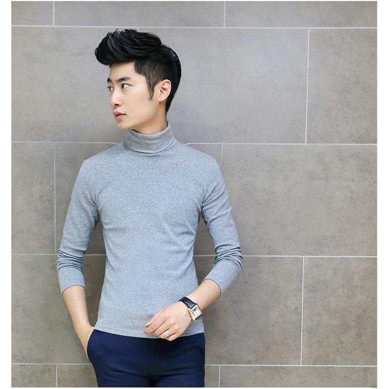 Áo Len Cổ Lọ Dài Tay, Dễ Phối Đồ Dành Cho Nam, 3094 Menswear Shirt 3