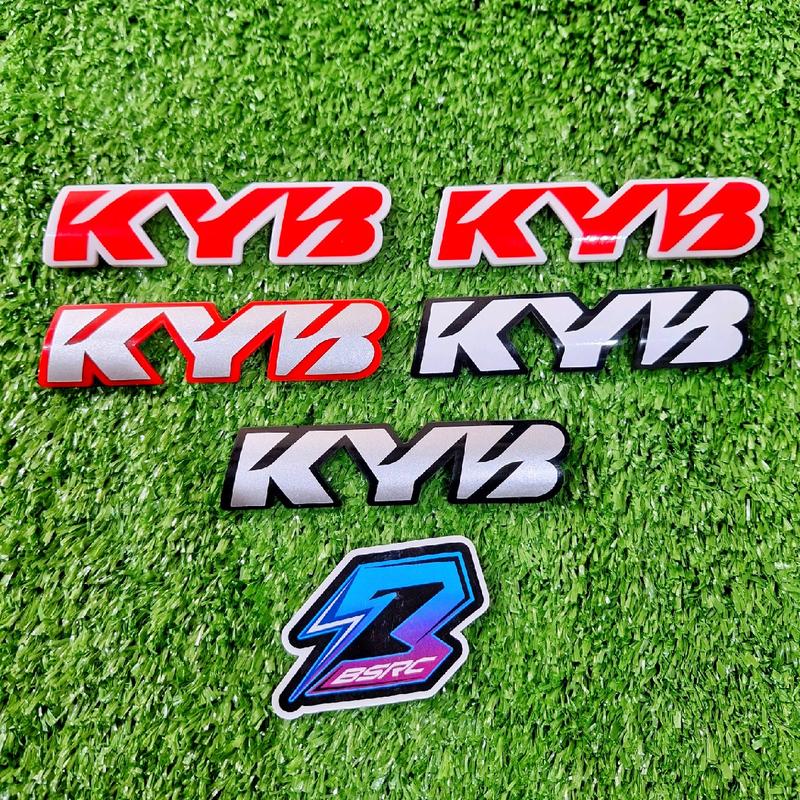emblem KYB timbul sepasang sudah memgunakan lem 3M, BONOS STICKER KYB 2
