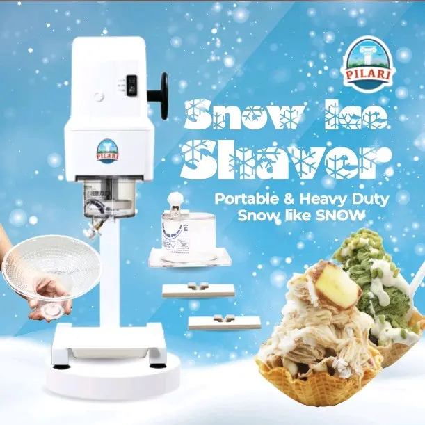 Snowice Maker PILARI , Mesin Es Serut, Shaved Ice Machine - Blade Stainless 0