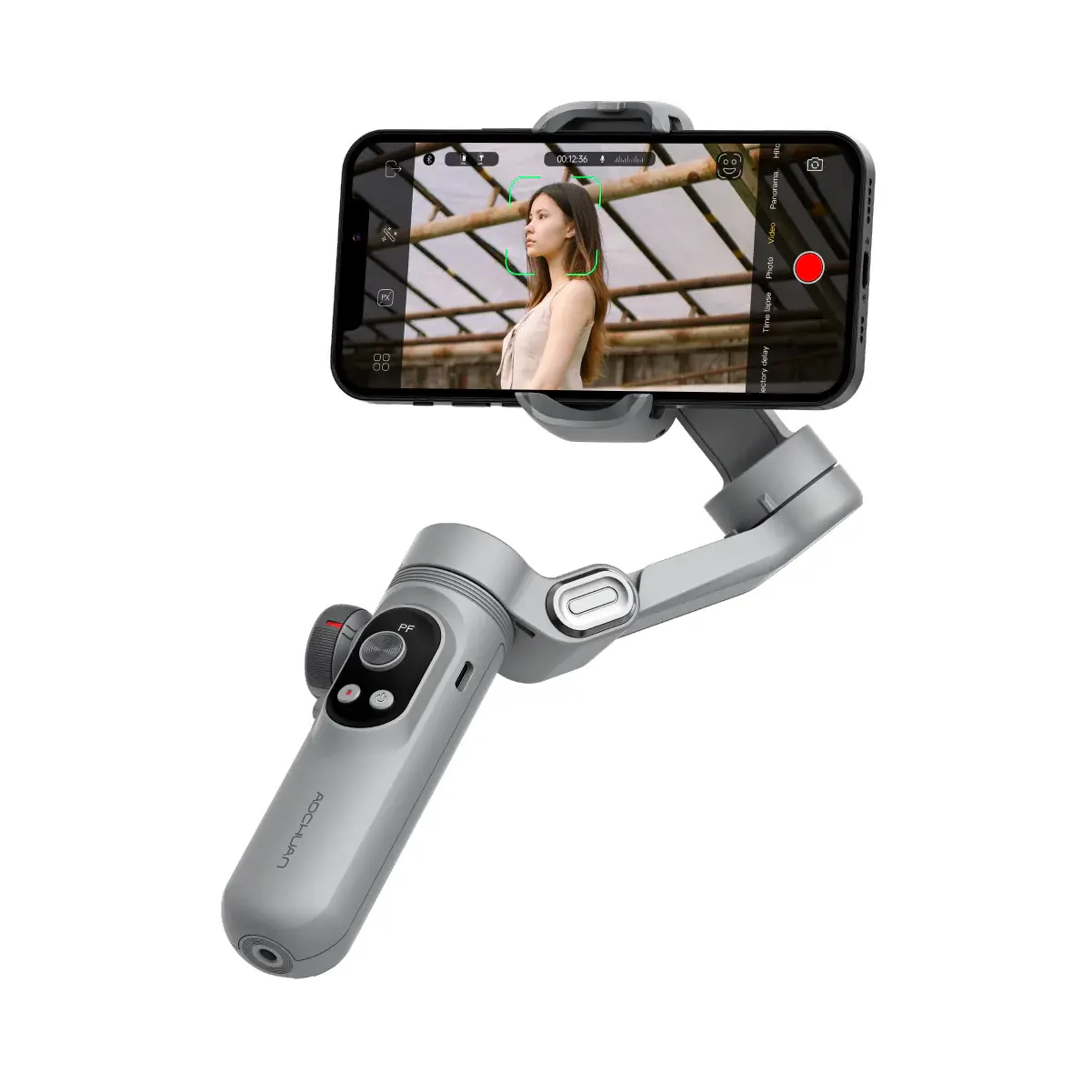 Gimbal điện thoại chống rung SMart X Pro Theo dõi chuyển động vật thể tích hợp pin sạc dự phòng không dây