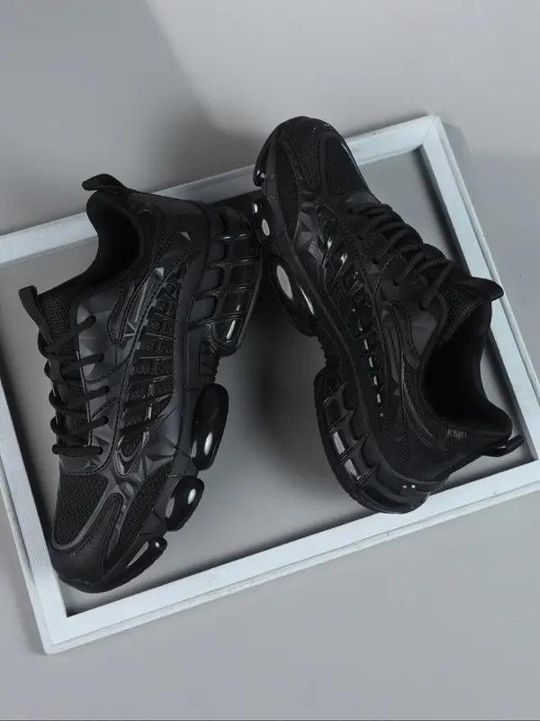 Men's Fashionable Lace Up Low Top Sneakers, Workout Sneakers, Casual Comfortable Breathable Sports Running Shoes, Male All-match Round Toe Shoes for Daily Wear, Running Athletic Shoes 0