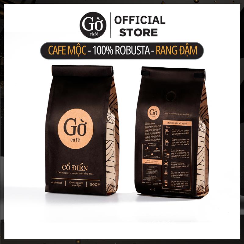 Gờ cafe gu CỔ ĐIỂN (đắng mạnh) 100% ROBUSTA RANG ĐẬM, cà phê mộc, rang xay nguyên chất