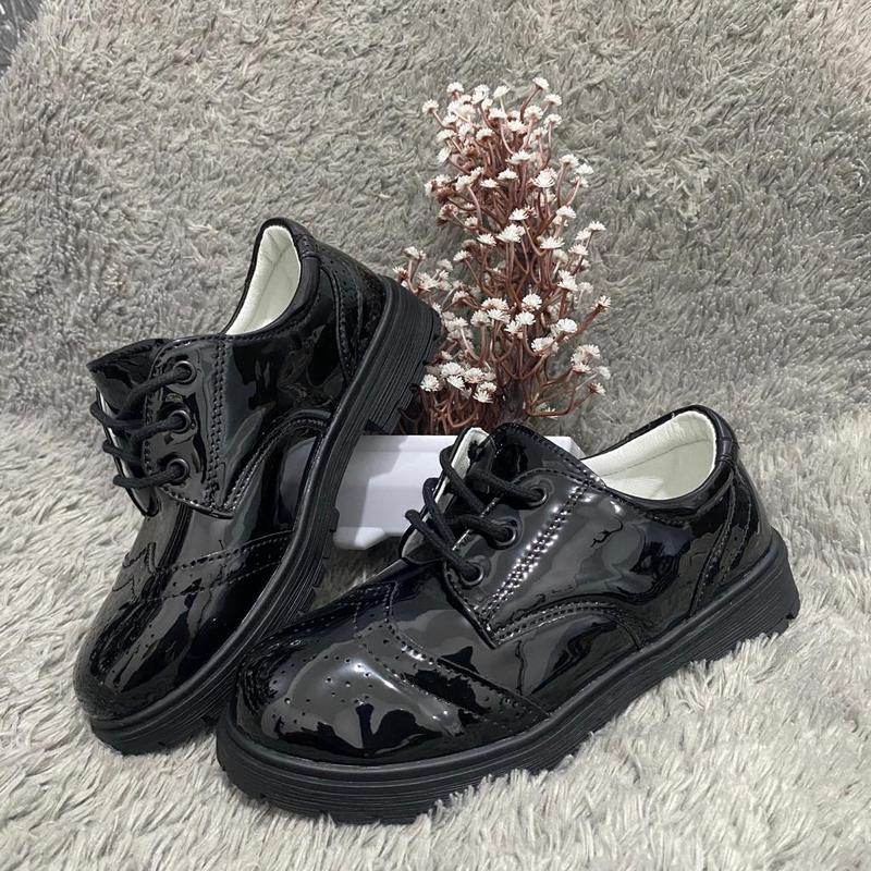 Product Introduction of Sepatu pantofel formal anak laki-laki Glossy hitam 19