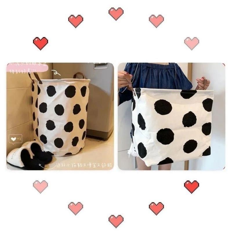 Product Introduction of Dirty Laundry Basket Ins Foldable Dirty Laundry Bin Cow Design Dirty Laundry Hamper Dormitory Special Dirty Laundry Basket Storage Basket 4