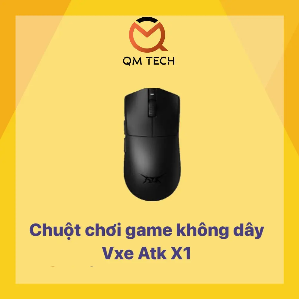 [NEW - LIKENEW - BH12T] Chuột chơi game VXE ATK X1 Wireless hỗ trợ 8000Hz chuot  van phong