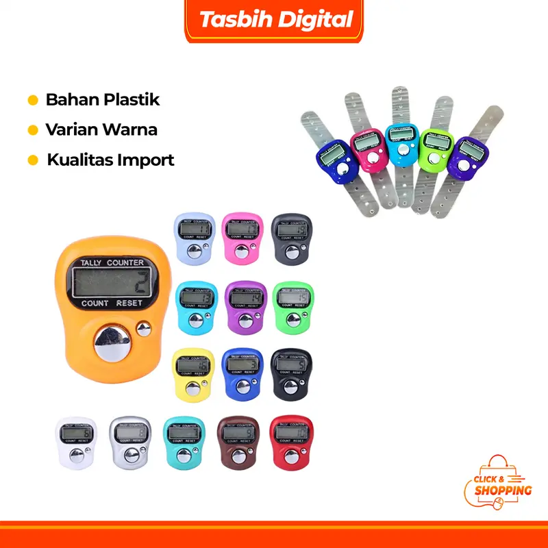 Tasbih Digital Alat Hitung Digital Counter Mini Simple Import 236 0