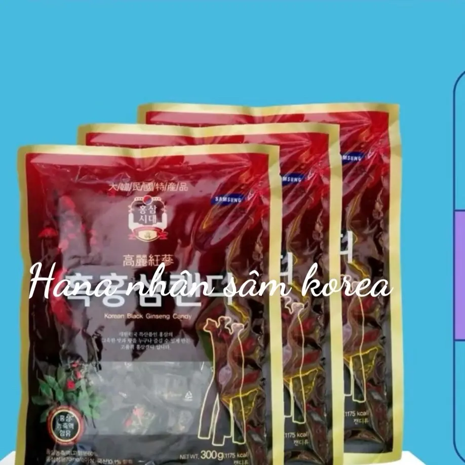(Combo 3 gói) kẹo sâm Hàn Quốc thơm lừng múi sâm
