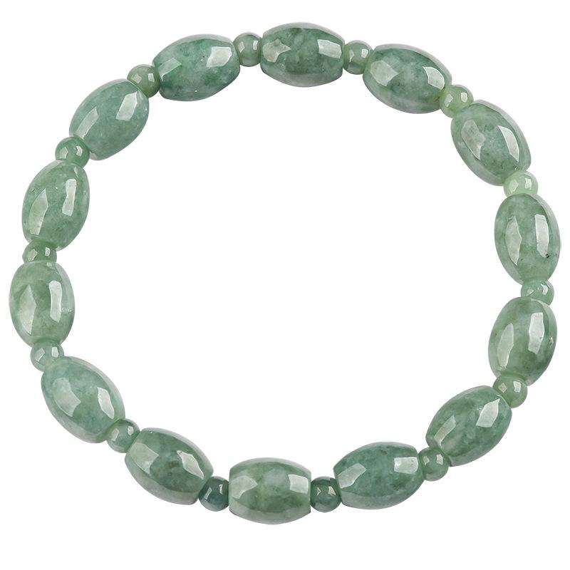Genuine natural A goods jade road Lutong bracelet bean seed jade bucket bead string high-grade women's hand jewelry 5