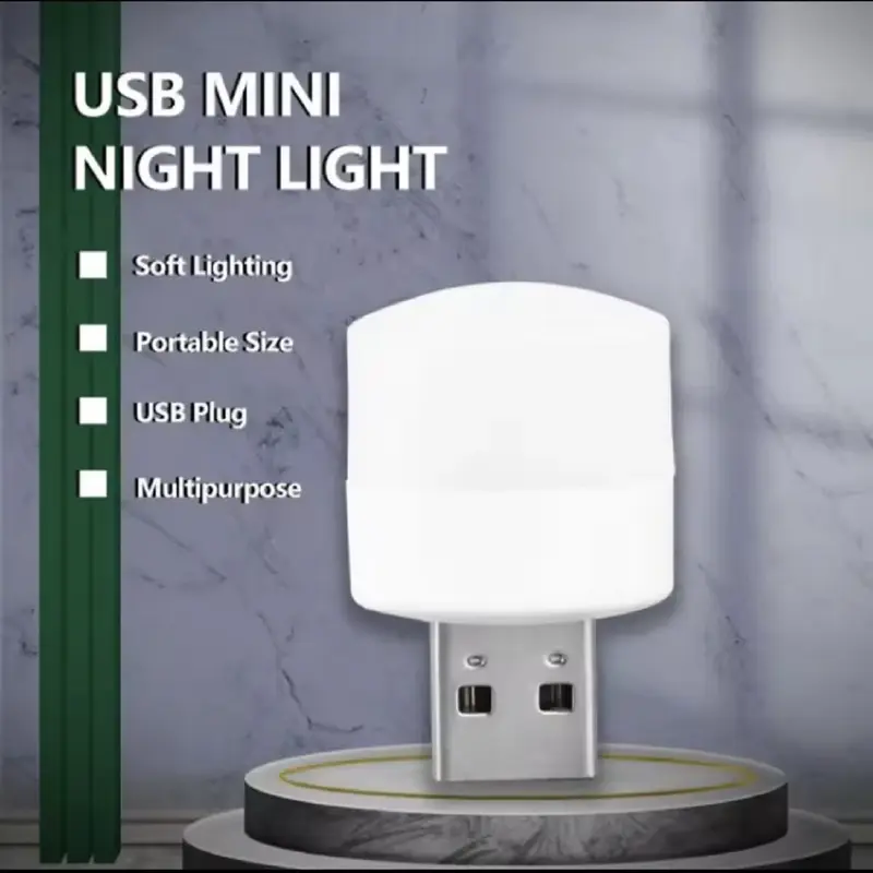 (Cổng usb) Đèn led mini Đèn ngủ nhỏ gọn Đèn đọc sách bỏ túi cổng sạc usb tiện dụng 1