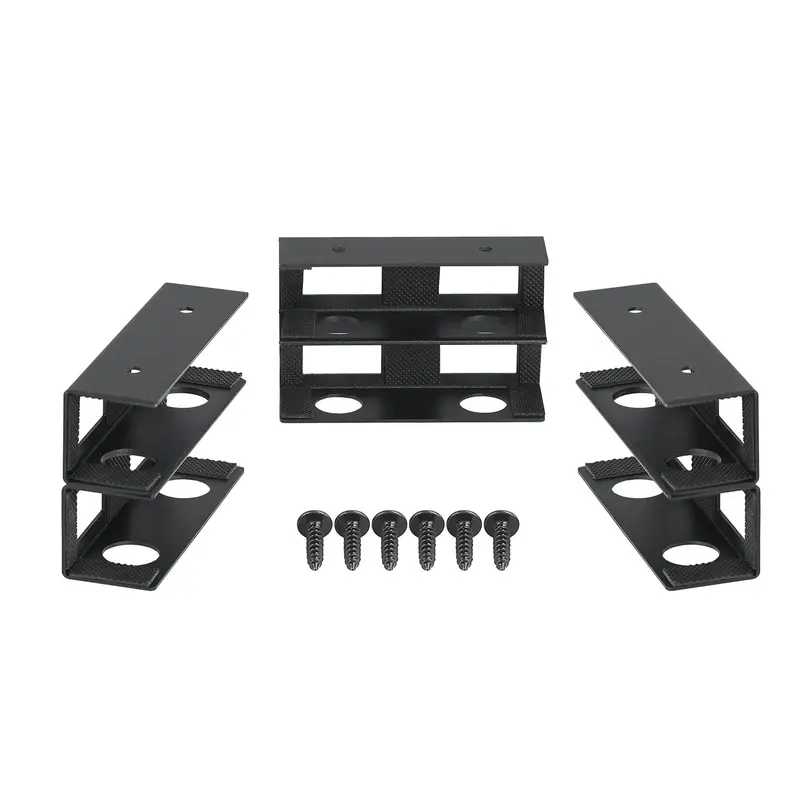 Under Desk Double Layer Laptop Stand, 1 Box Laptop Storage Rack with Screws, Desk Storage Rack for Laptop & Keyboard, Home Organizer 0