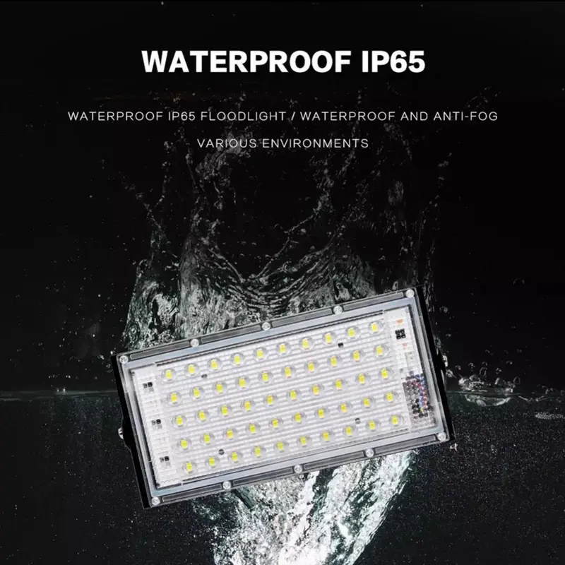 Lampu tembak LED sorot tembak floodlight slim SMD 50w 50 w 50watt 50 watt lampu LED sorot tembak lampu LED dekorasi hias panggung putih kuning warm white RGB super terang jarak jauh lapangan parkir pameran toko reklame taman jalan outdoor anti air hujan 2