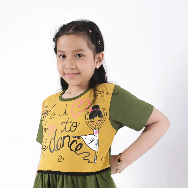Gyl Kids baju anak perempuan cewek Tunik drees daster keren katun combed 20s kekinian lucu Home dress Best Seller Baju Distro Anak Fashion 5